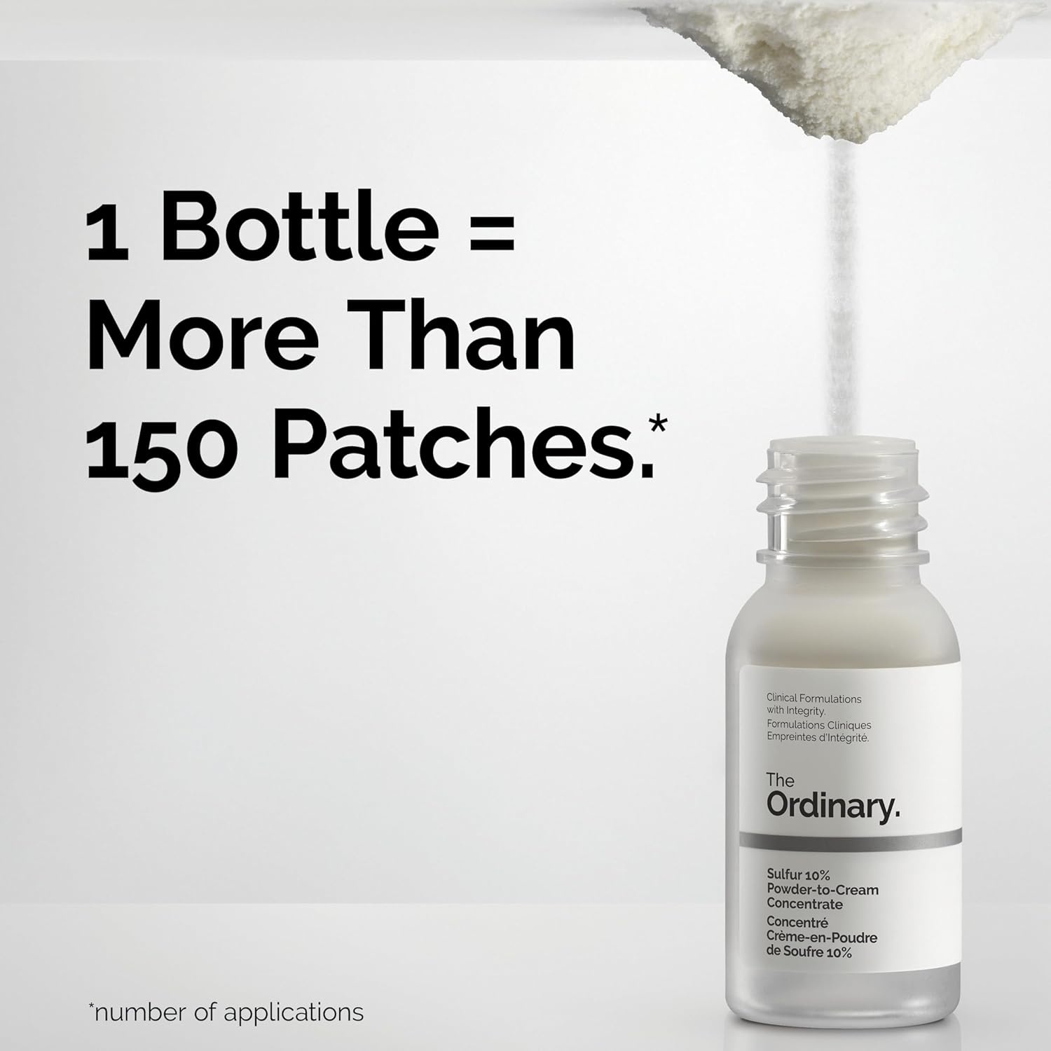 The Ordinary Sulfur 10% Powder-to-Cream Acne Spot Treatment Concentrate, Reduces Pimple Size and Zit Redness, 0.18 Oz(0.18 Ounce (Pack of 1)) - view 4