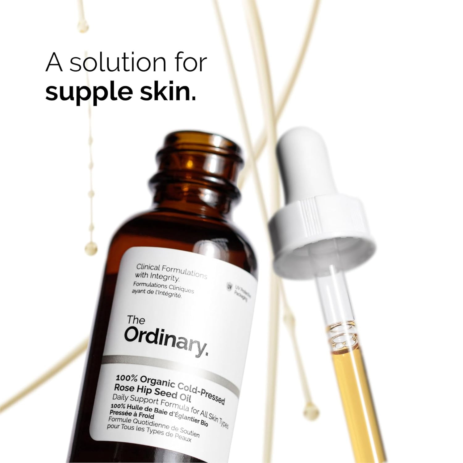 The Ordinary Brighten & Balance Collection For Smooth, Supple Skin – Skin Care Bundle Set – Hyaluronic Acid 2% + B5, Niacinamide 10% + Zinc 1%, 100% Organic Cold-Pressed Rose Hip Seed Oil - view 3