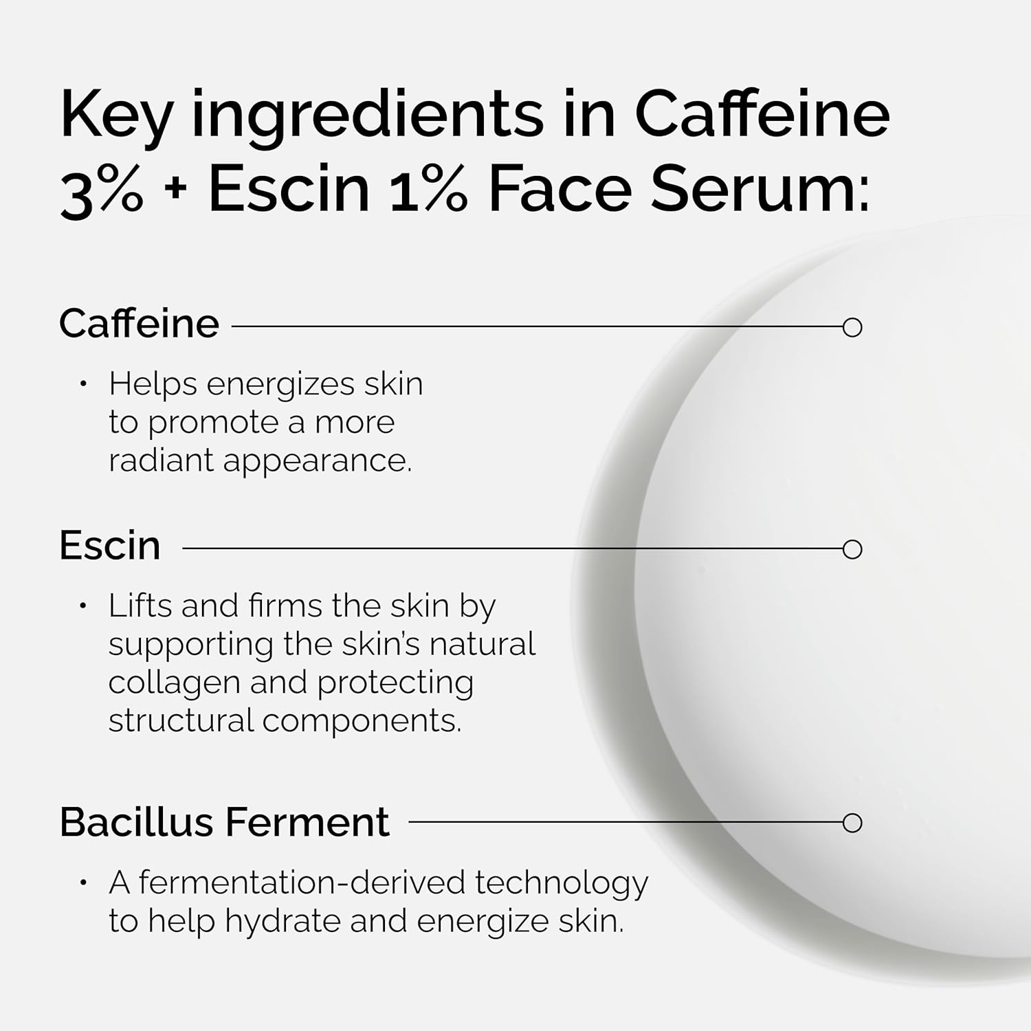The Ordinary Caffeine 3% + Escin 1% Face Serum, Energizing Serum to Tone and Tighten, 1 Fl Oz - view 2