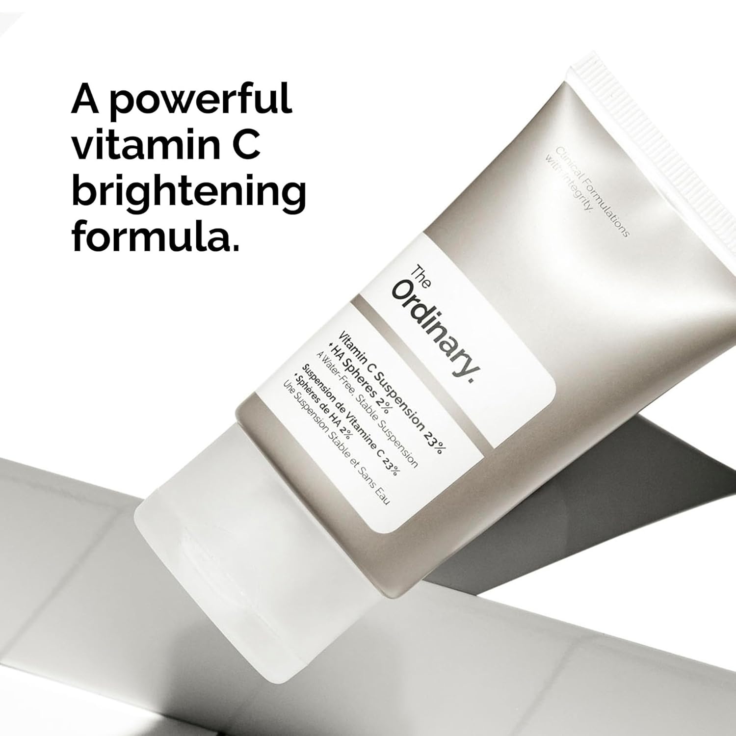 The Ordinary Vitamin C Suspension 23% + Hyaluronic Acid Spheres 2%, Serum with Pure L-Ascorbic Acid(1 Fl Oz (Pack of 2))