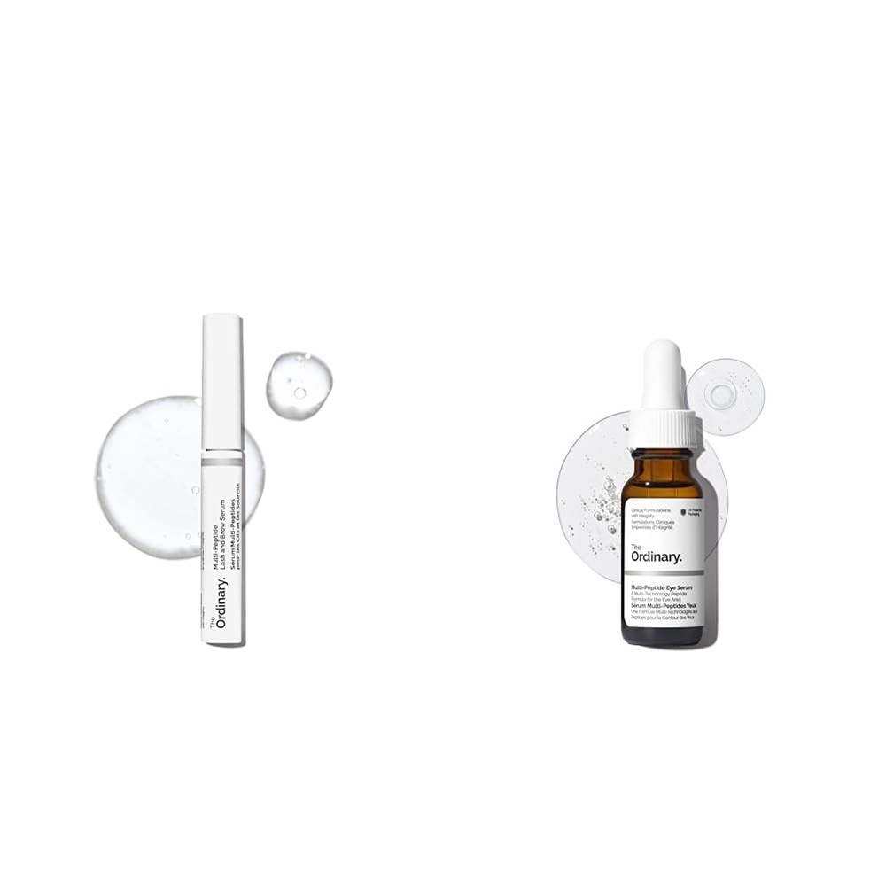 The Ordinary The Eye, Lash & Brow Collection – Skin Care Bundle Set – Multi-Peptide Lash and Brow Serum + Multi-Peptide Eye Serum 0.5 Fl Oz - view 2
