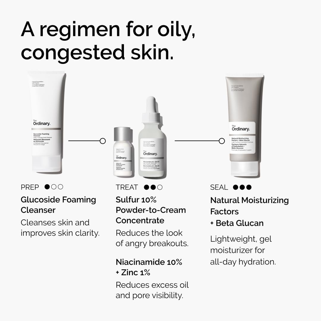 The Ordinary Oil Control Duo, Blemish Skin Care Set, Niacinamide 10% + Zinc 1% and Sulfur 10% Powder-To-Cream Concentrate - view 6