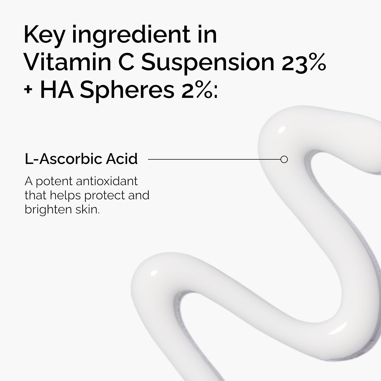 The Ordinary Vitamin C Suspension 23% + Hyaluronic Acid Spheres 2%, Serum with Pure L-Ascorbic Acid(1 Fl Oz (Pack of 1))