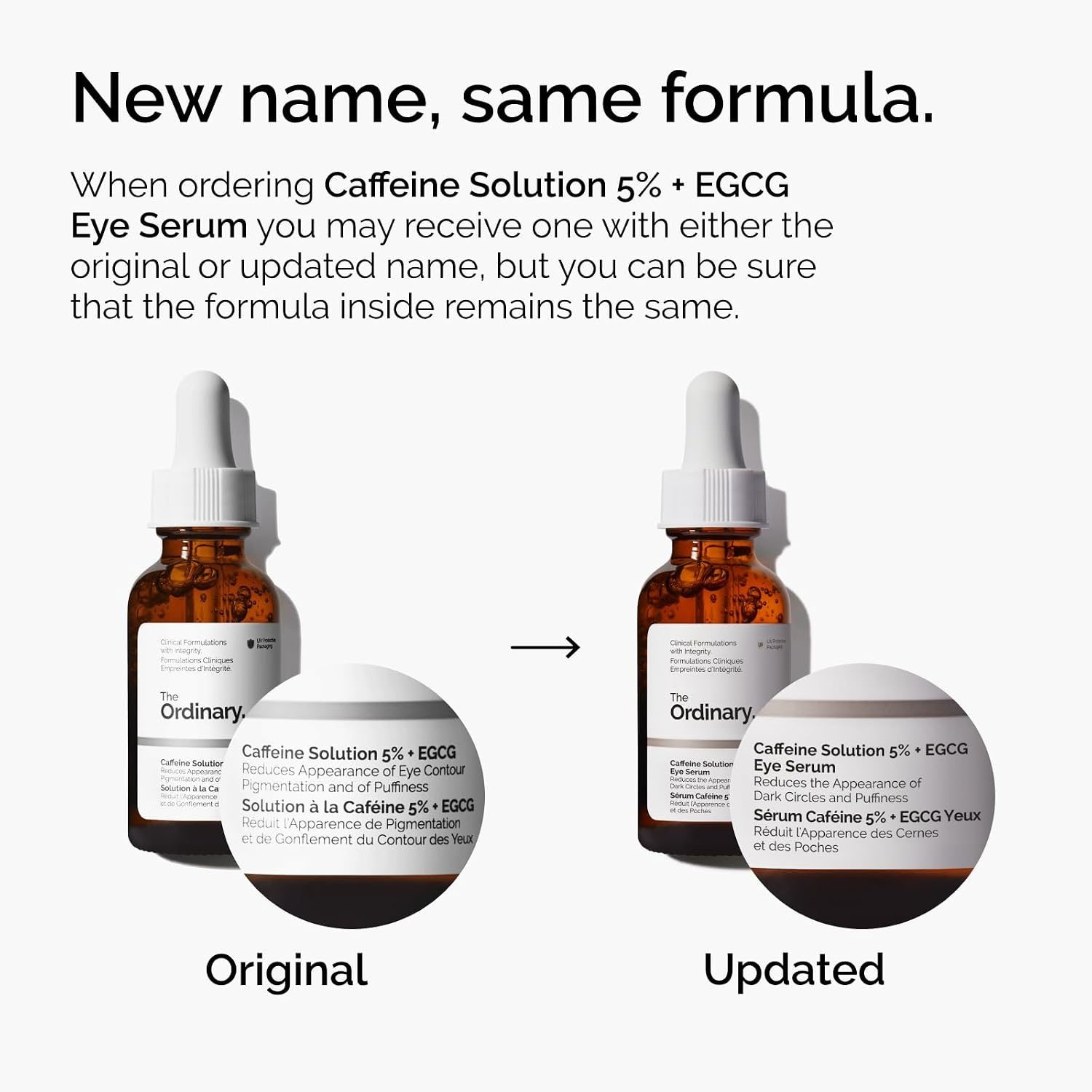 The Ordinary Caffeine Solution 5% + EGCG Eye Serum, Depuffing Eye Serum for Dark Circles and Tired Eyes(1 Fl Oz (Pack of 1)) - view 7
