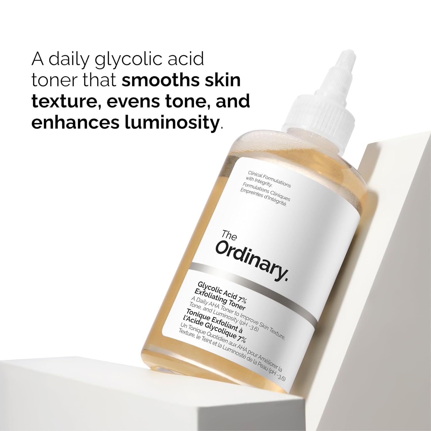 The Ordinary Favorites Collection For Luminous, Hydrated Skin – Skin Care Bundle Set -Glycolic Acid 7% Exfoliating Toner 8.1, Hyaluronic Acid 2% + B5, Natural Moisturizing Factors + HA