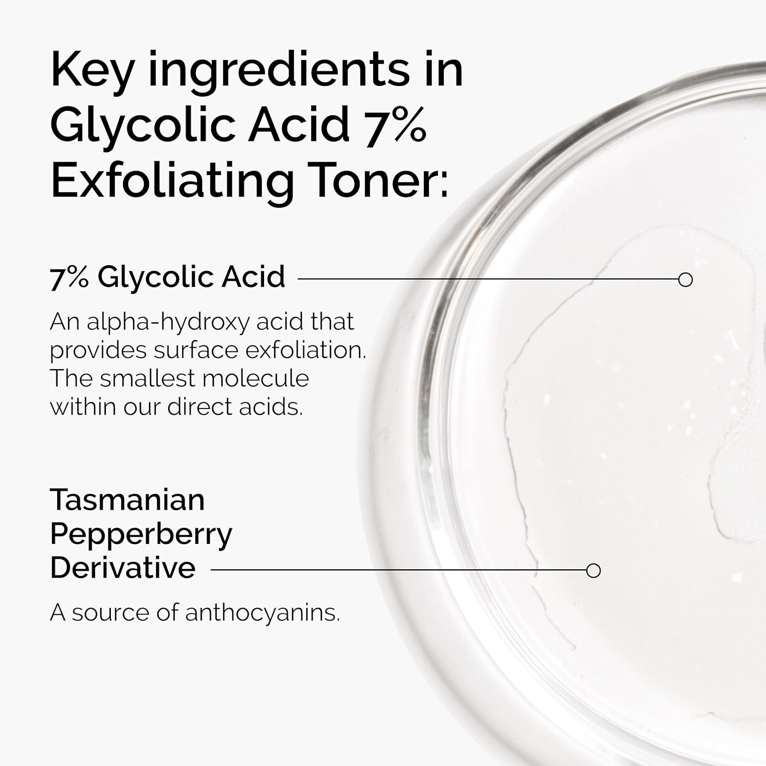 The Ordinary Glycolic Acid 7% Exfoliating Toner, Brightening and Smoothing Daily Toner for More Even-Looking Skin Tone(3.4 Fl Oz (Pack of 1)) - view 3