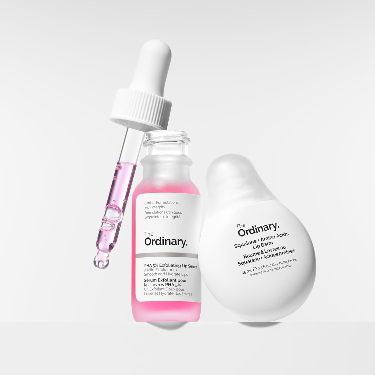 The Ordinary Lip Care Duo – Skin Care Bundle Set – PHA 5% Exfoliating Lip Serum 0.5 Fl Oz + Squalane and Amino Acids Lip Balm - view 6
