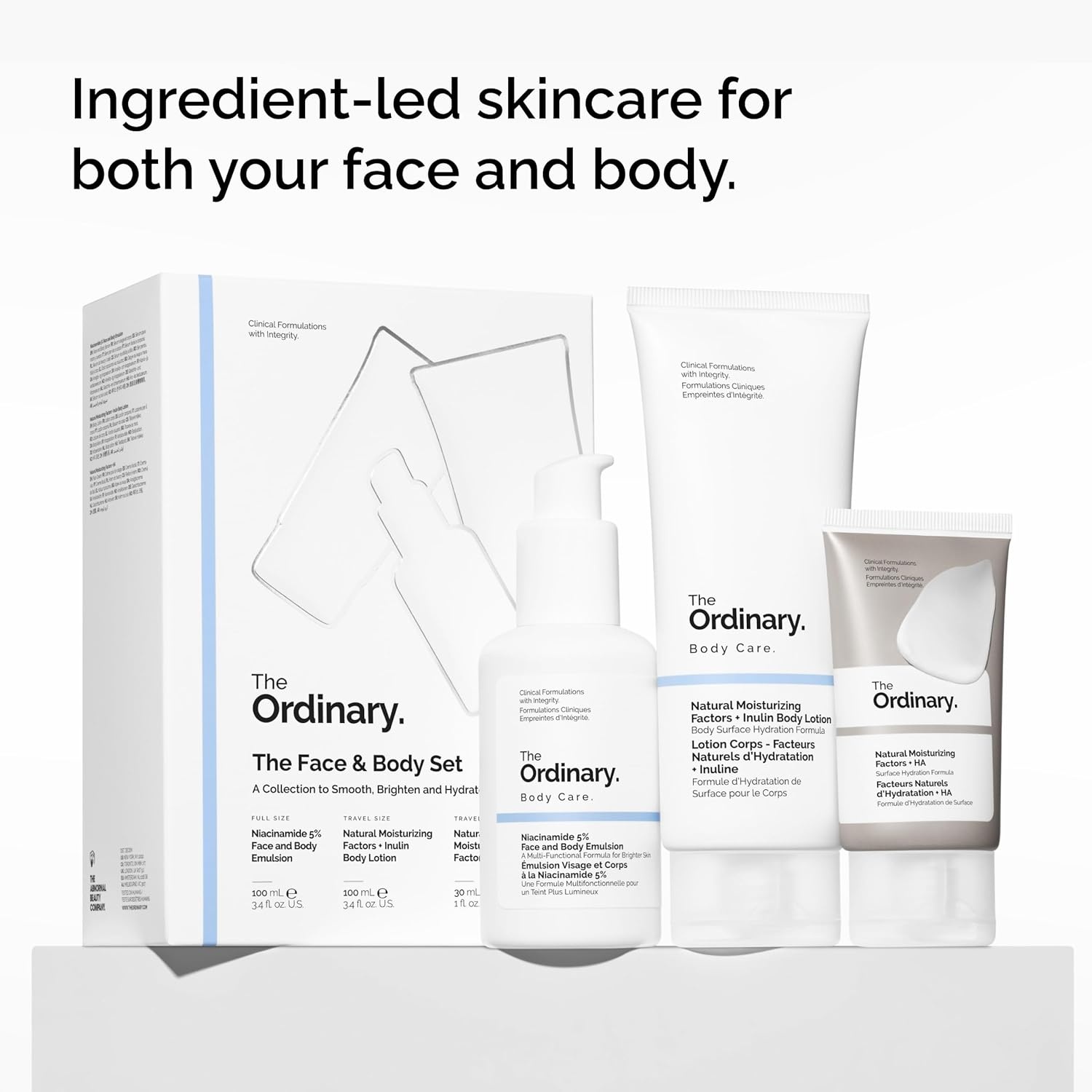 The Ordinary Face & Body Set Daily Skincare Routine with Niacinamide 5% Face & Body Emulsion, Natural Moisturizing Factors + Inulin Body Lotion, and Natural Moisturizing Factors + Hyaluronic Acid - view 5