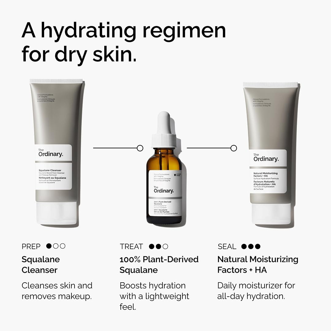 The Ordinary 100% Plant-Derived Squalane, for Skin and Hair, Lightweight Hydration, and Moisture Barrier Support, 1 Fl Oz(1 Fl Oz (Pack of 2)) - view 4