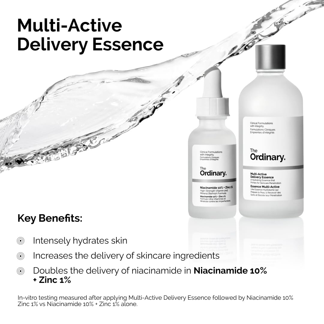 The Ordinary Multi-Active Delivery Essence, Hydrating Skincare Face Essence for Softer and Smoother Glass Skin(3.4 Fl Oz (Pack of 1)) - view 3