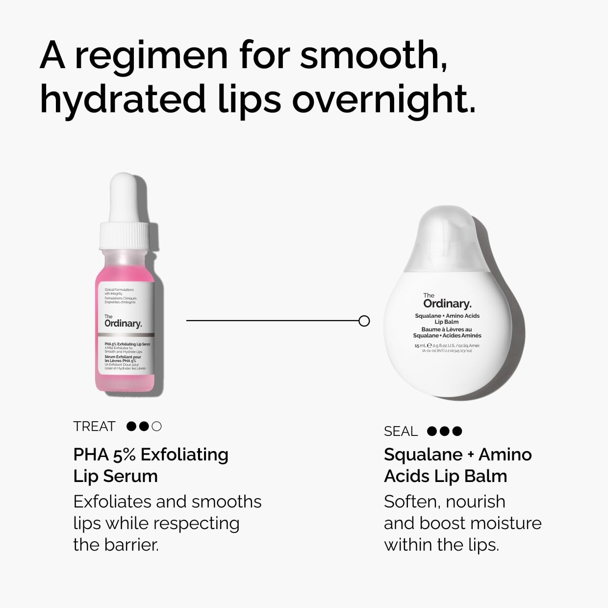 The Ordinary Squalane + Amino Acids Hydrating Lip Balm, for Lips, Elbows, and Cuticles, 0.5 Fl Oz(0.5 Fl Oz (Pack of 2)) - view 3