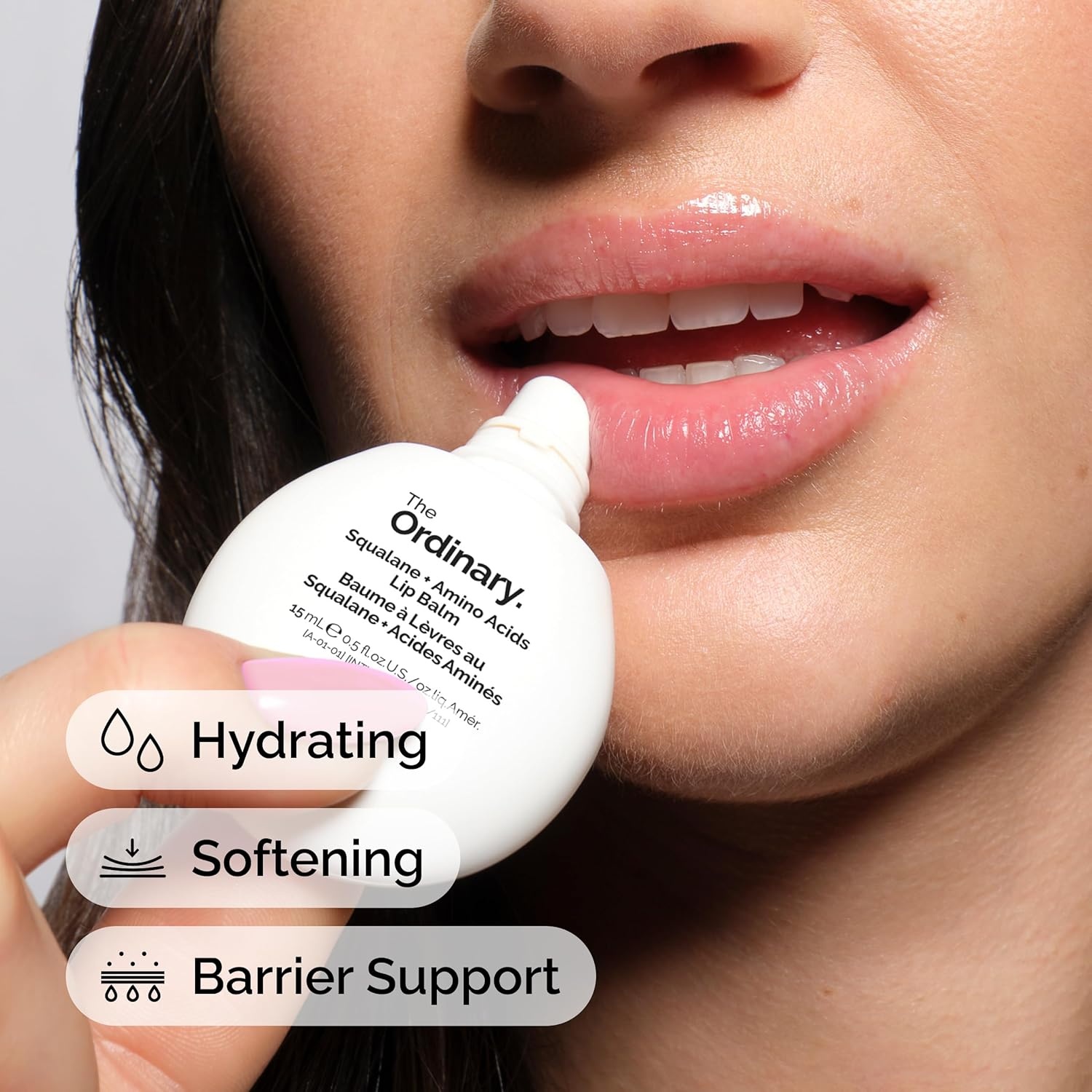 The Ordinary Squalane + Amino Acids Hydrating Lip Balm, for Lips, Elbows, and Cuticles, 0.5 Fl Oz(0.5 Fl Oz (Pack of 1)) - view 3