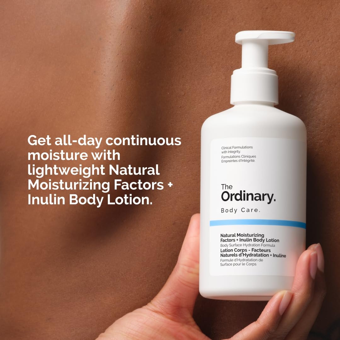 The Ordinary Natural Moisturizing Factors + Inulin Body Lotion, Lightweight Hydration for All-Day Moisture & Skin Barrier Support, Accepted by the National Eczema Association, 8.1 Fl Oz(8.1 Fl Oz (Pack of 2)) - view 2